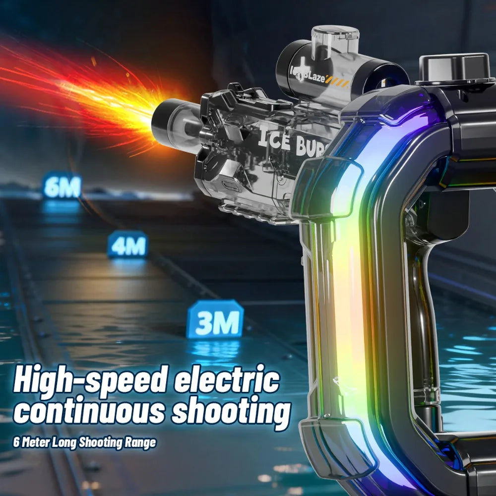 Electric Water Gun with Long Battery Automatic Water Blaster  for Summer Beach Pool Outdoor Party Games Ideal Children Gift