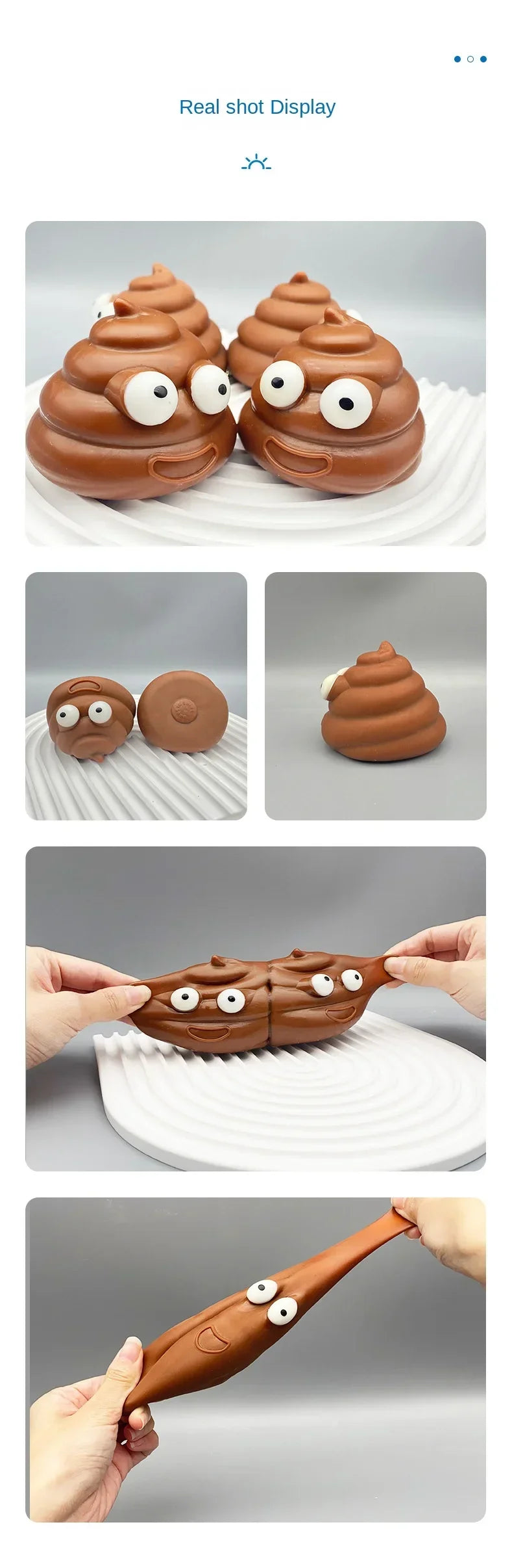 Stress Reducing Toys Squishy Balls Stress Reducing Gadgets Sticky Ball Poop Quirky Toys Stress Reducing Toys