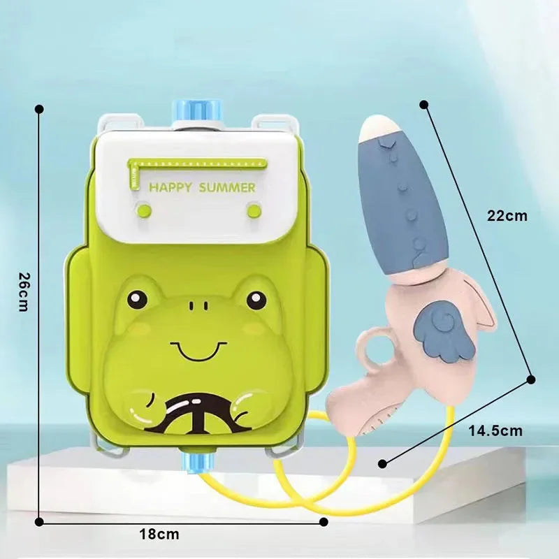 Toy water gun,Children Summer Outdoor Mini Cartoon Animals Baby Backpack Water Gun Beach Pool Party Fight Gun Toy for Kids Favor