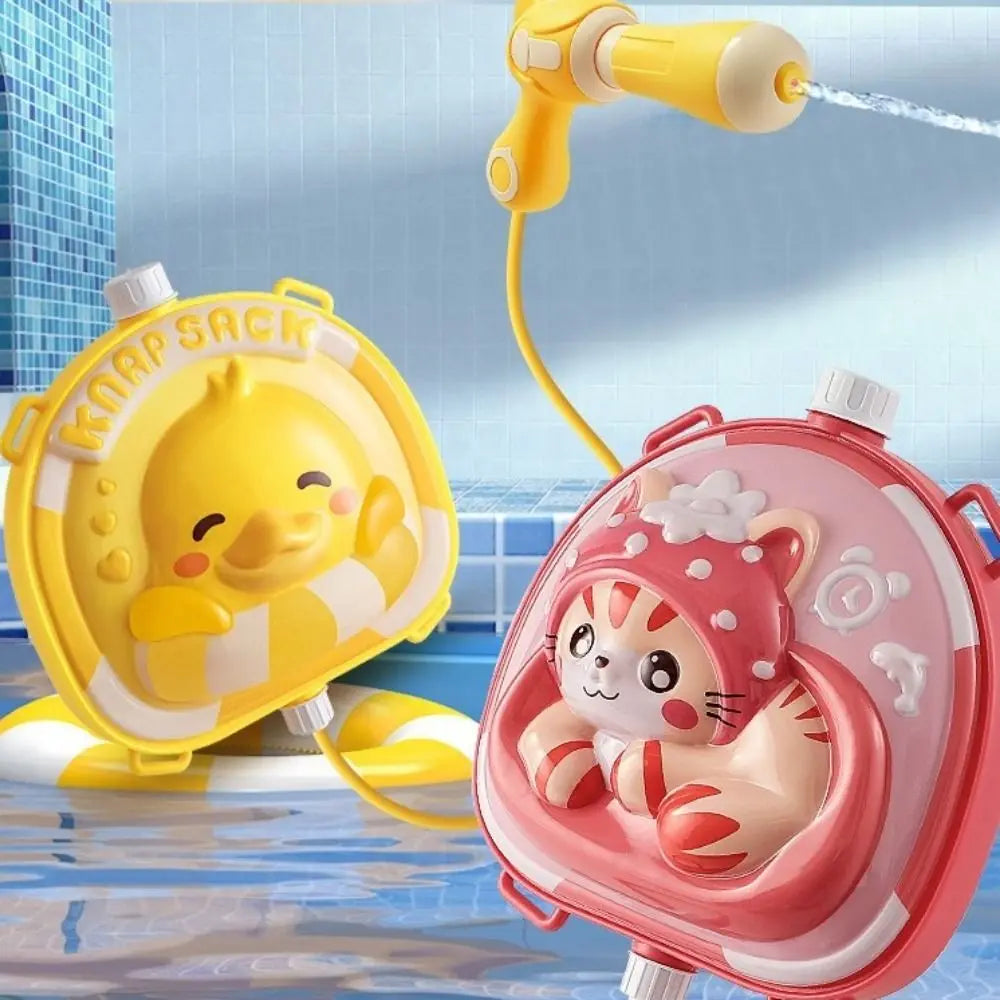 Pull Type Children Backpack Water Spray Toy Powerful Range Large Capacity Long-range Water Battle Props Easy To Fill