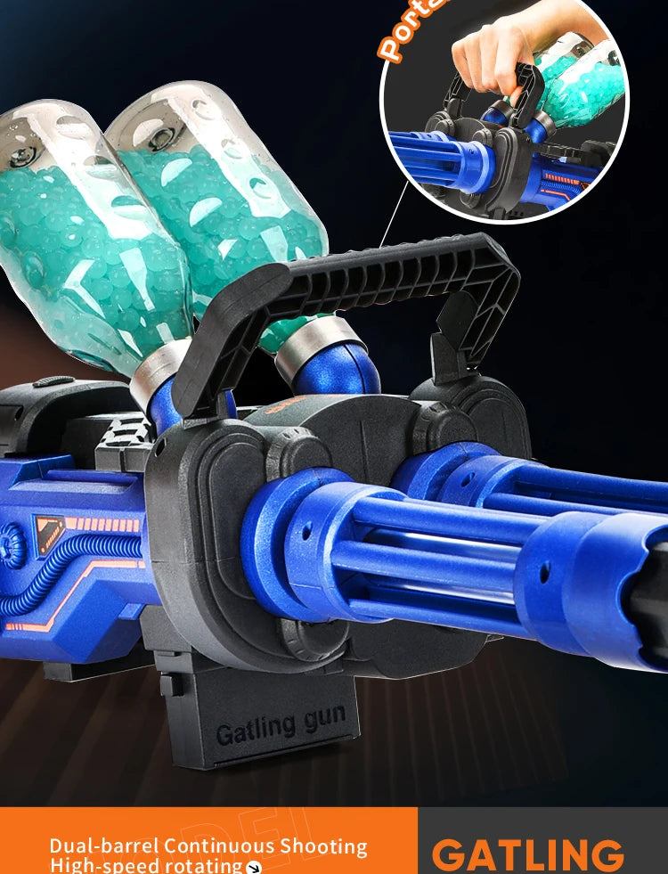 High-Speed Gatling Electric Ball Blaster - Fun for Kids and Adults, Outdoor Game Parties （Excluding water bombs)