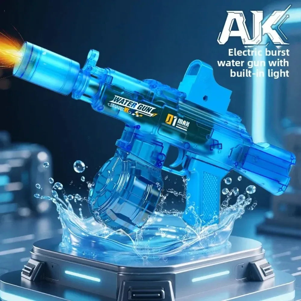 Electric Water Gun Water Blaster High Capacity Long Range Summer Outdoor Beach Water Fight Toy for Kids Boys Birthday Gift
