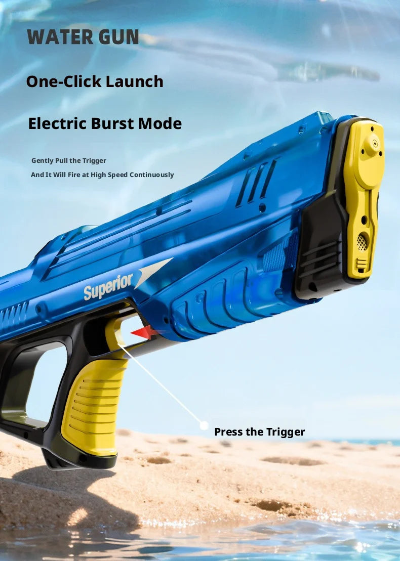 Electric Water Guns For Adults Powerful Squirt Automatic Water Suction Water Blasters Summer Outdoor Beach Toy For boys Kid Gift