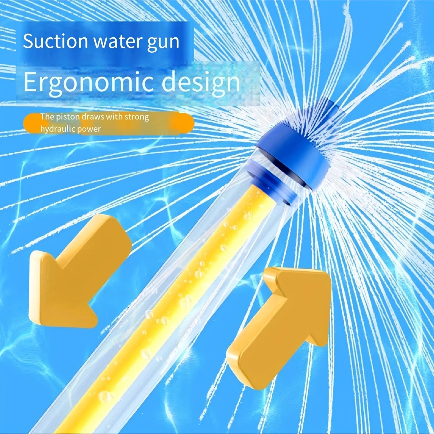 Firework Water Blaster Toy Summer Rotating Spray Water Gun Beach Pool and Outdoor Activities Water Shooter for Kids and Adults
