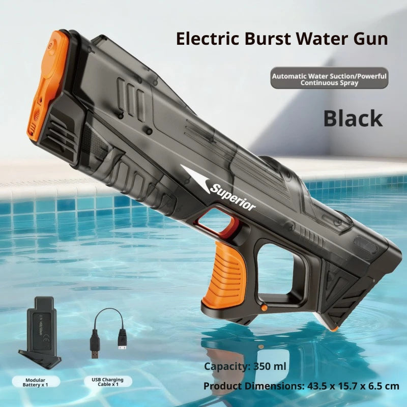Electric Water Guns For Adults Powerful Squirt Automatic Water Suction Water Blasters Summer Outdoor Beach Toy For boys Kid Gift