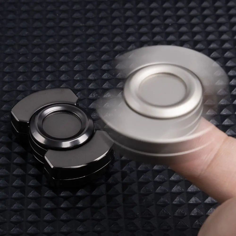 Zinc alloy fidget spinner stress relief anxiety daily carry fidget spinner toy suitable for boys and educational toy
