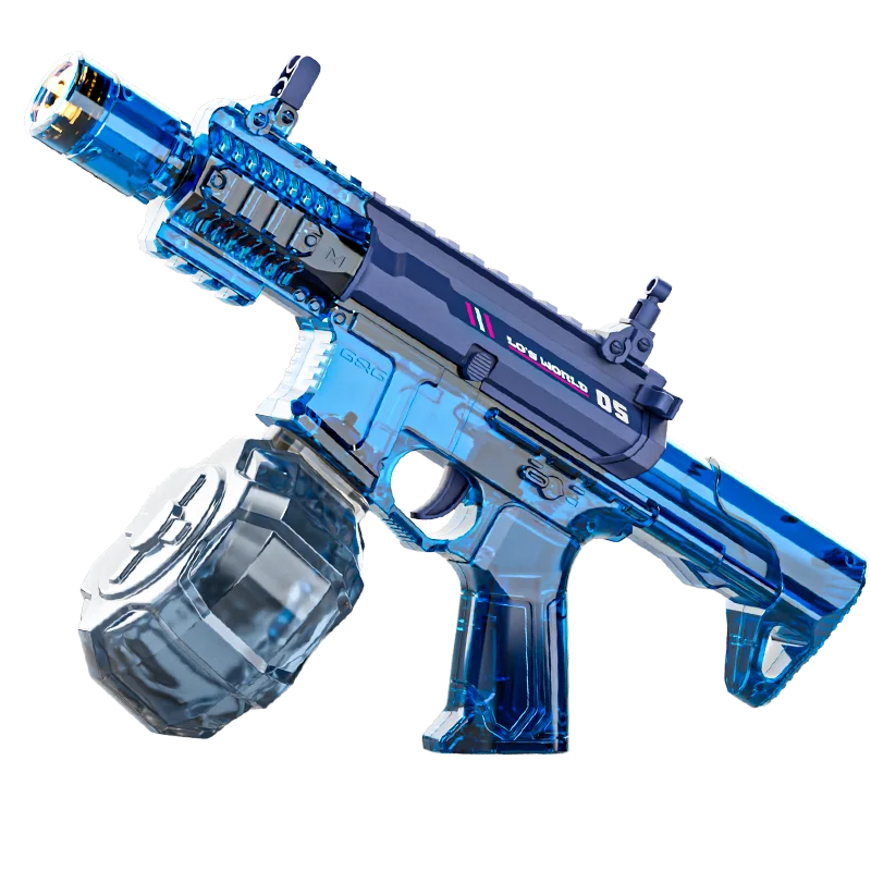 Electric Continuous Water Gun with Light Flame Effect Long Range Water Gun The Water-Sprinkling Festival Water Gun Kids Gifts