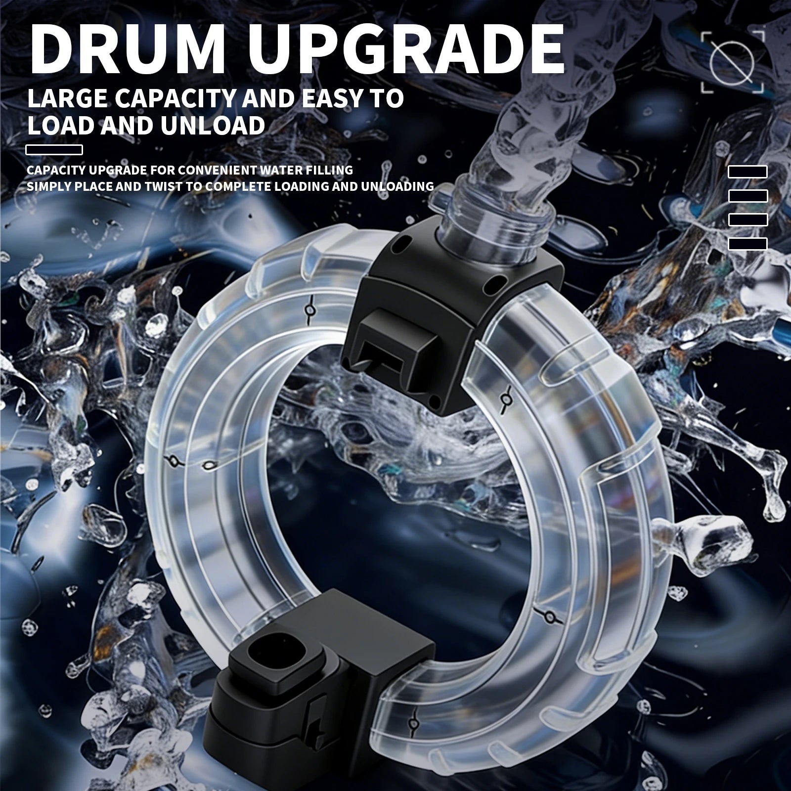 Children Automatic Squirt Blaster Toy 800ml Water Tank Squirt Gun Christmas Birthday Gifts for Children and Adult