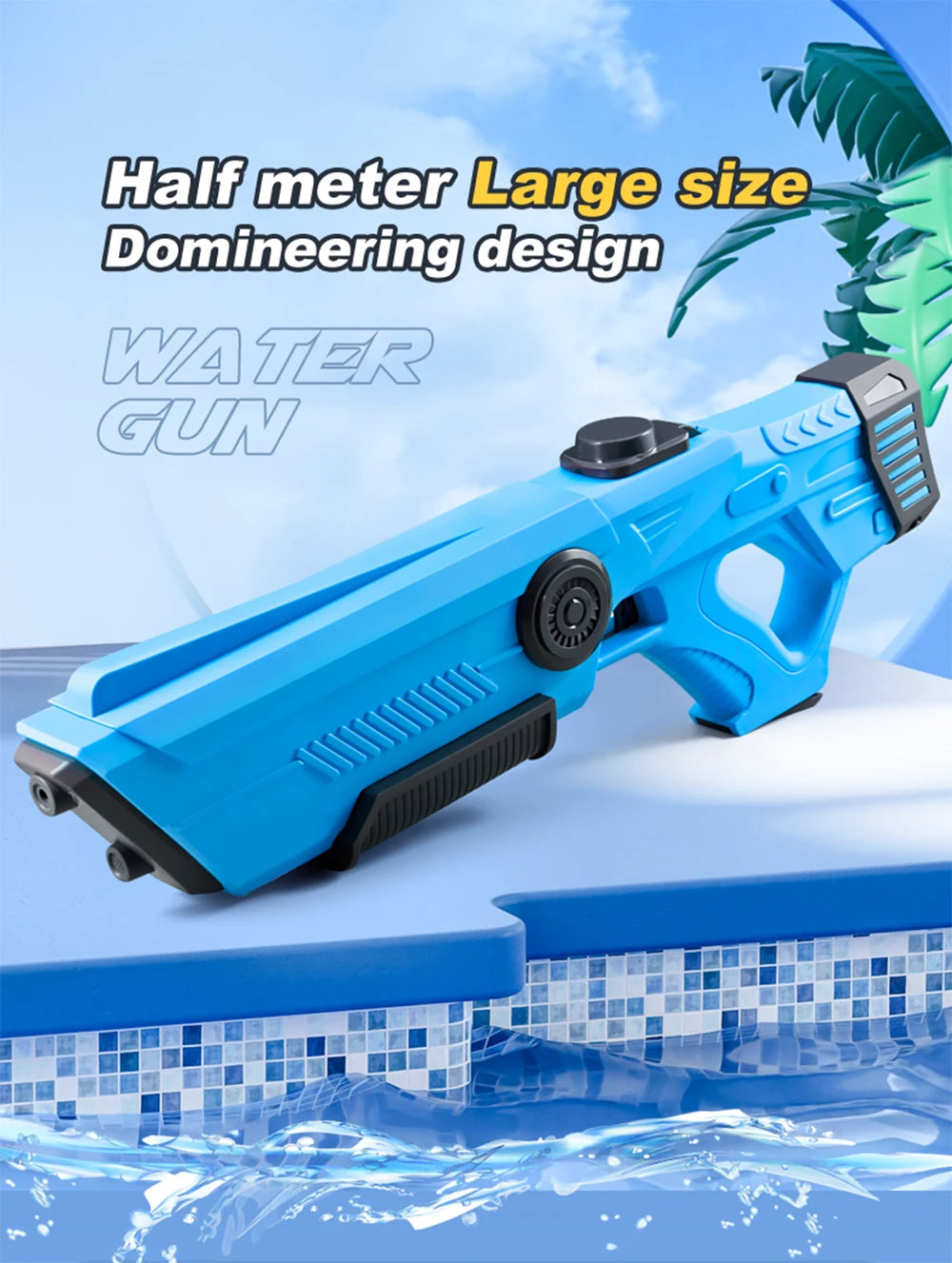 Electric Water Guns For Adults Powerful Squirt Automatic Water Suction Water Blasters Summer Outdoor Beach Toy For boys Kid Gift
