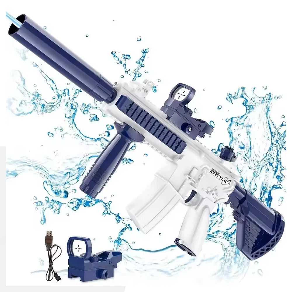 Electric Water Guns For Adults Powerful Squirt Automatic Water Suction Water Blasters Summer Outdoor Beach Toy For boys Kid Gift