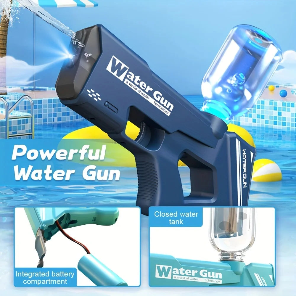 Electric Water Guns For Adults Powerful Squirt Automatic Water Suction Water Blasters Summer Outdoor Beach Toy For Boys Kid Gift
