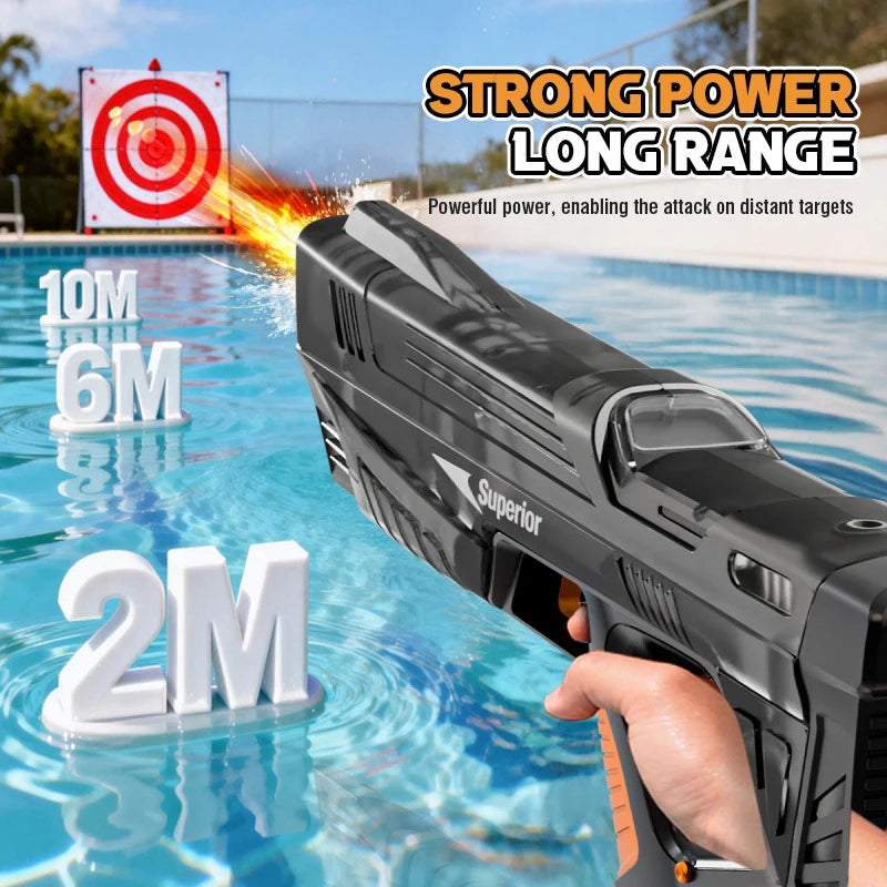 Electric Water Guns For Adults Powerful Spray Automatic Water Suction Water Blasters Outdoor Party Beach Toy For boys Kid Gifts