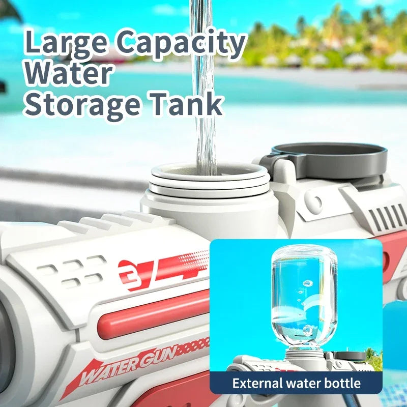 Kids Electric Water Gun Fully Automatic High Pressure Water Blaster for Boys Summer Beach Pool Party Water Fighting Play Toys