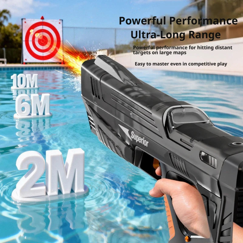 Electric Water Guns For Adults Powerful Squirt Automatic Water Suction Water Blasters Summer Outdoor Beach Toy For boys Kid Gift