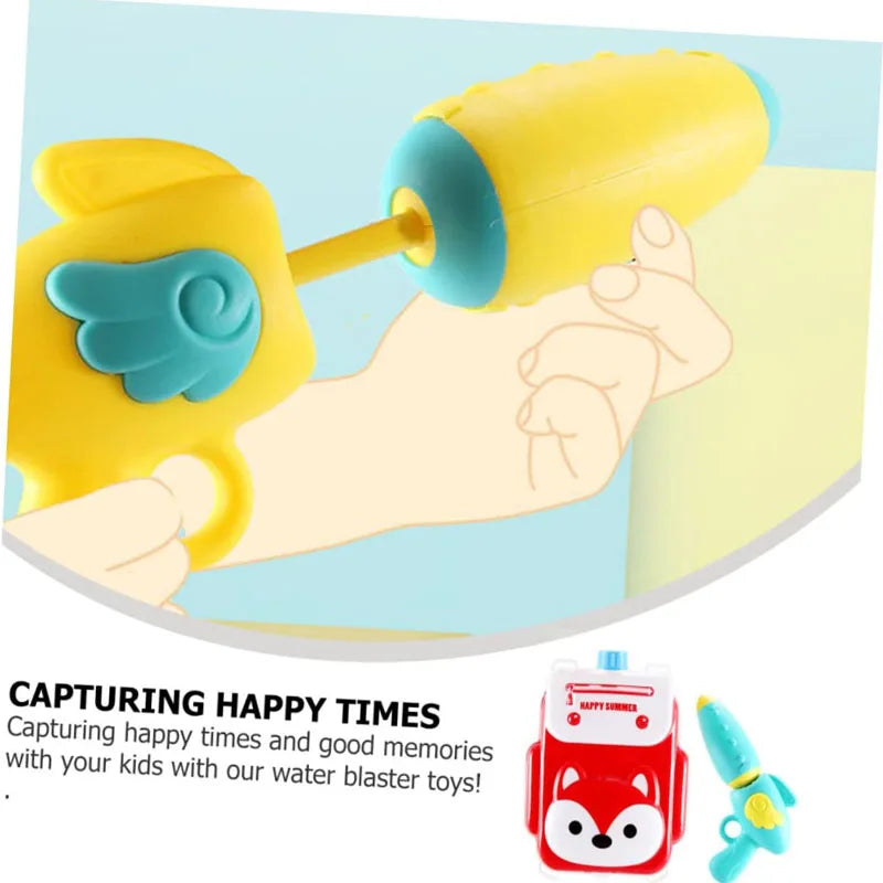 Toy water gun,Children Summer Outdoor Mini Cartoon Animals Baby Backpack Water Gun Beach Pool Party Fight Gun Toy for Kids Favor