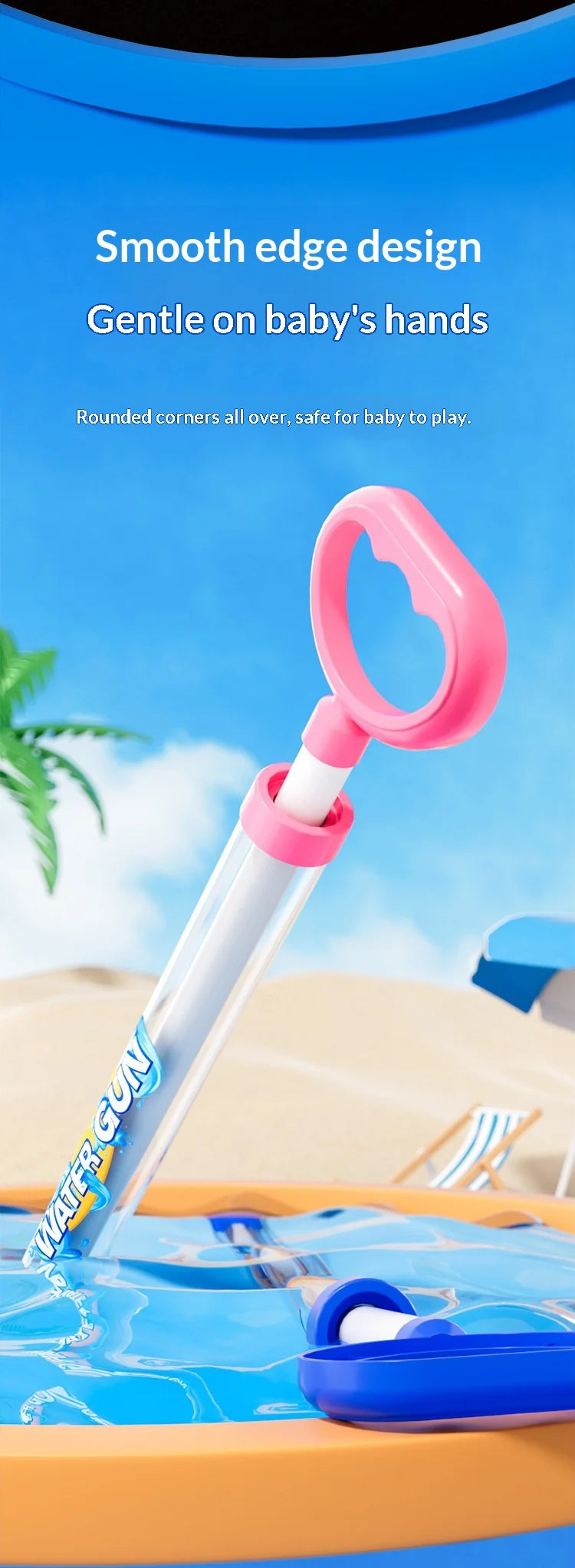 Fun Firework Effect Water Gun for Kids Large Capacity Pump Action 120° Scatter Water Cannon Summer Water Fight Essential Toy
