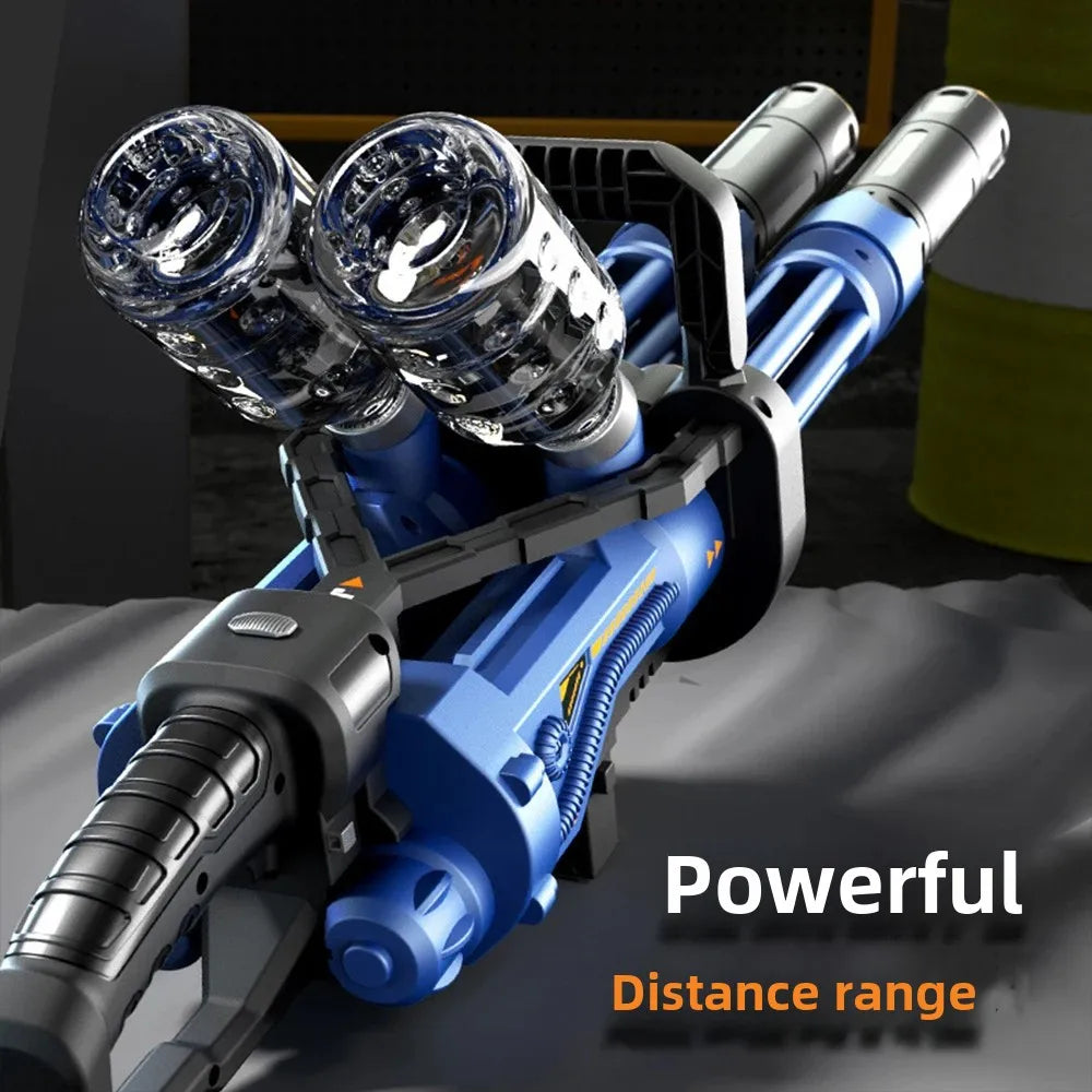 High-Speed Gatling Electric Ball Blaster - Fun for Kids and Adults, Outdoor Game Parties （Excluding water bombs)
