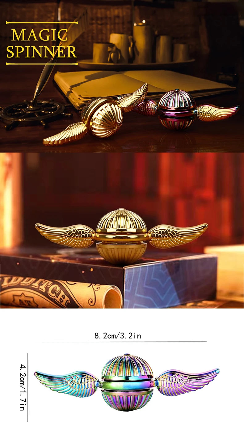 Metal Fidget Spinner Hand Spinner Toy Anti-Stress Fun Gyro for Stress Relief Finger Rotation Gyroscope for Kids And Adults