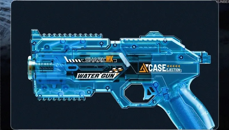 Electric Water Gun Automatic Water Blaster with LED Lights High Pressure Long Range Summer Beach Pool Outdoor Toy for Kids Adult