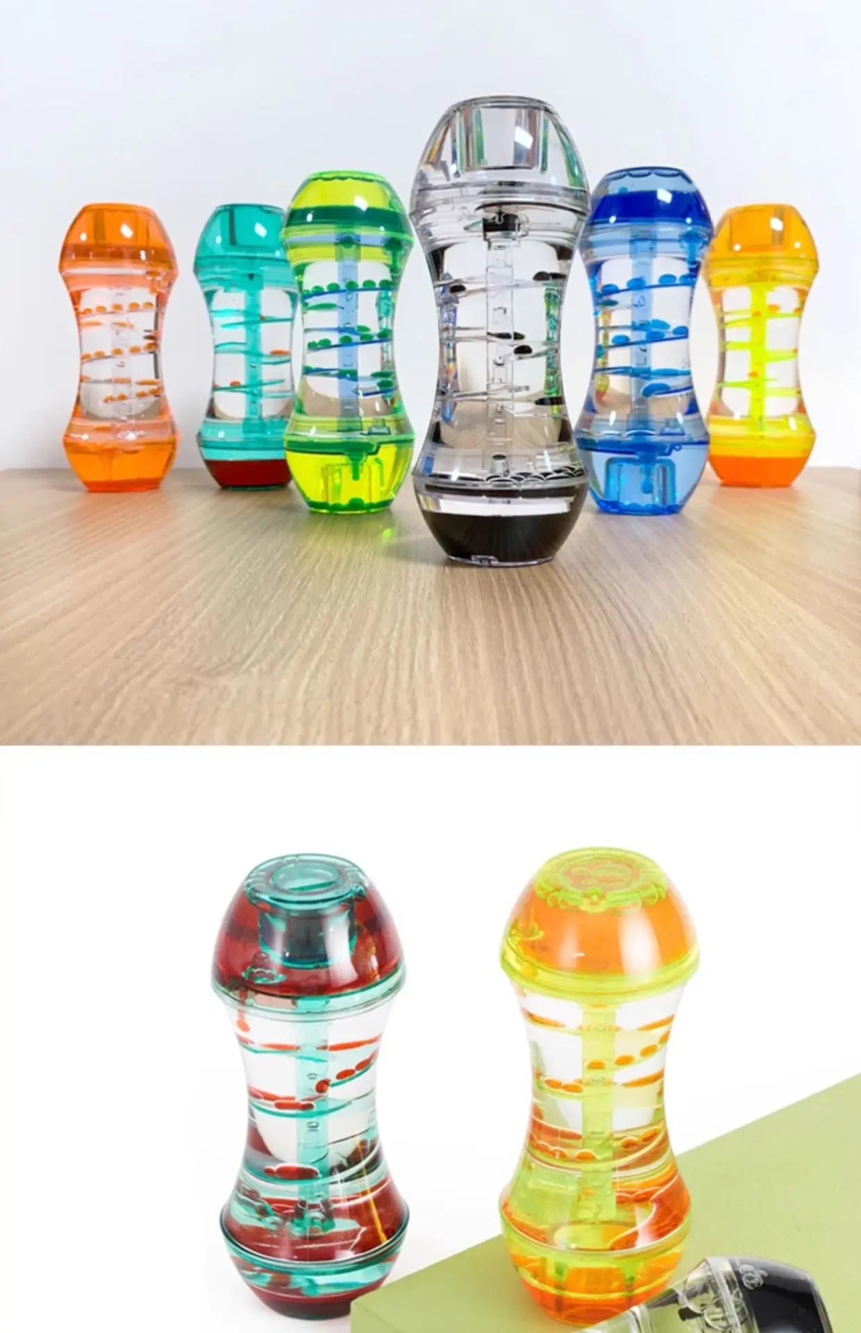 Stress Relief Toys, Emotional Learning Resources, Children's Liquid Motion Stress Relief Toys, Special Needs Developmental Toys, Oil Drop Stress-Relief Desktop Crafts, Christmas Campus Children's Gifts