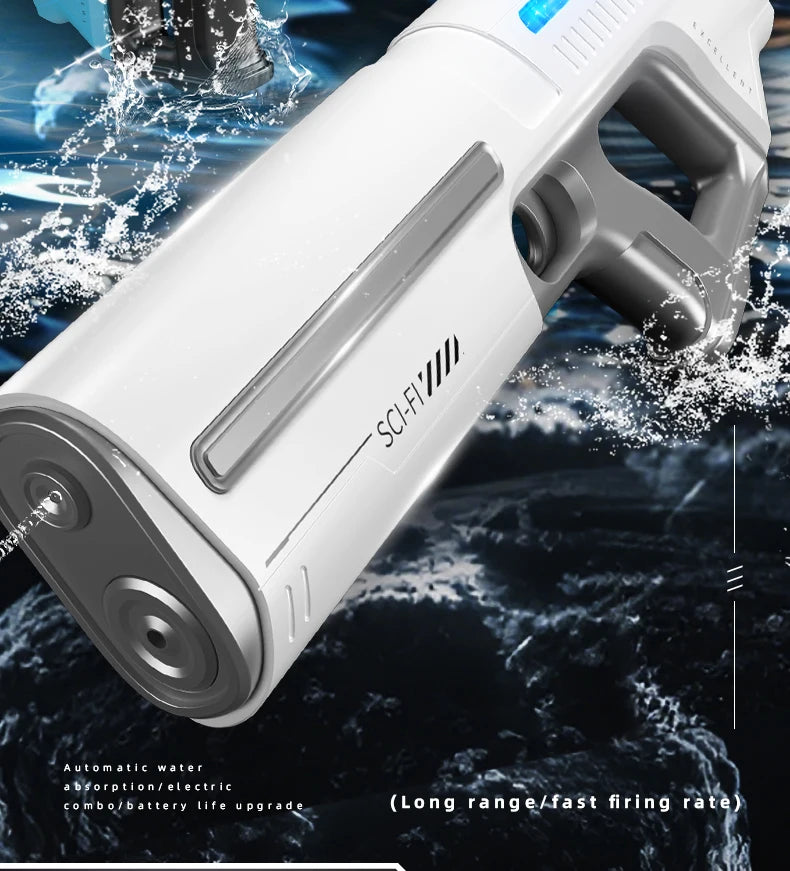Electric Water Guns For Adults Powerful Squirt Automatic Water Suction Water Blasters Summer Outdoor Beach Toy For boys Kid Gift