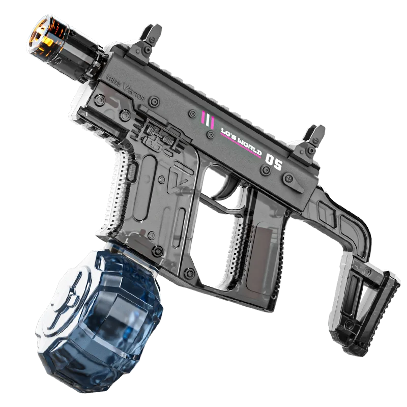 Electric Continuous Water Gun with Light Flame Effect Long Range Water Gun The Water-Sprinkling Festival Water Gun Kids Gifts