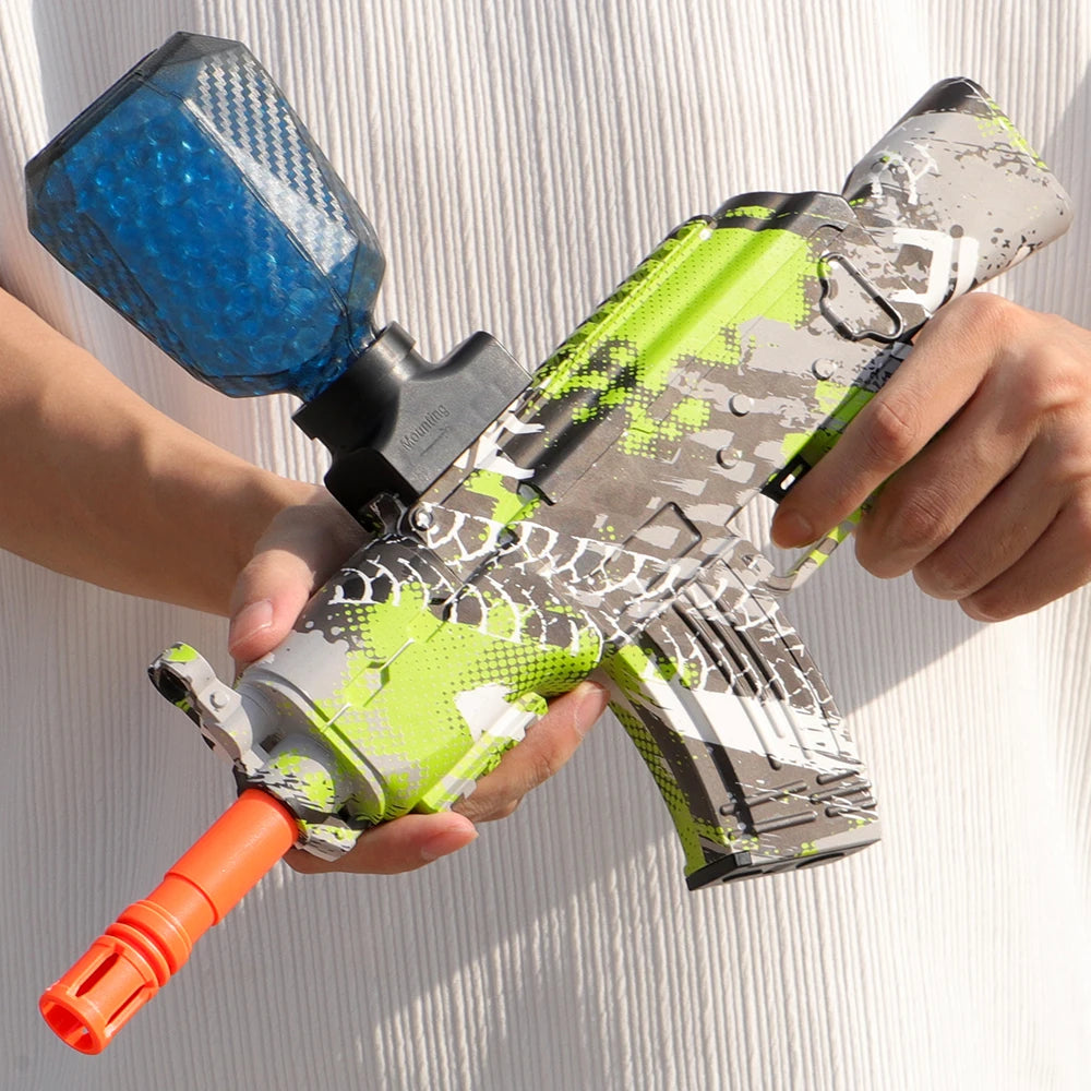 High-Speed AK Electric Ball Blaster - Fun for Kids and Adults, Rechargeable - Ideal for Outdoor Game Parties（No water bombs）